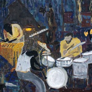 Gemälde einer Jazz-Jam-Session